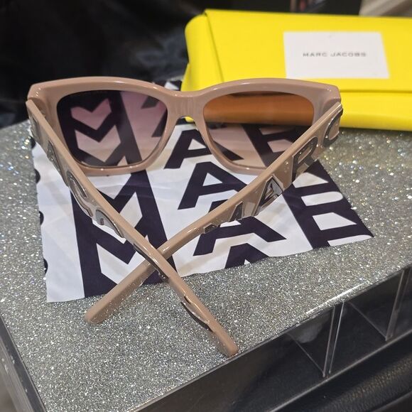 Marc Jacobs 695/S NOYHA 550 16 145V Logo Tonal Acetate Square Sunglasses main image 12